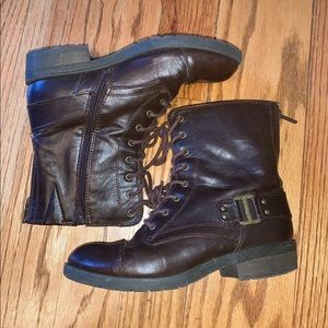 Brown Combat Boots